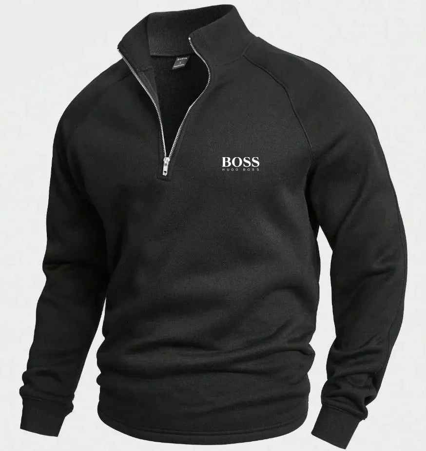 BSS™ Cotton Half Zip Jumper
