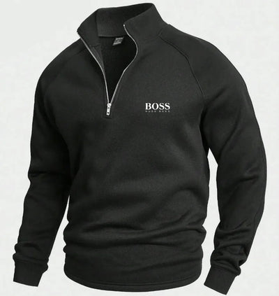 BSS™ Cotton Half Zip Jumper