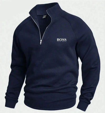 BSS™ Cotton Half Zip Jumper