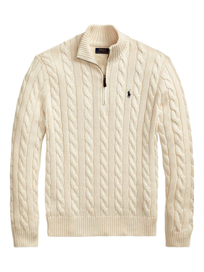 RL™ Cable-Knit Cotton Quarter-Zip Jumper