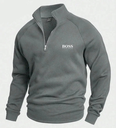 BSS™ Cotton Half Zip Jumper
