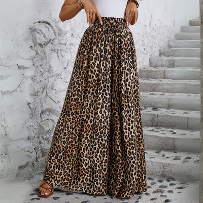 Kate | Elegant Leopard Print Pants