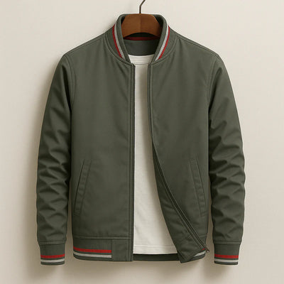 ST™ Stylish Striped Bomber Jacket