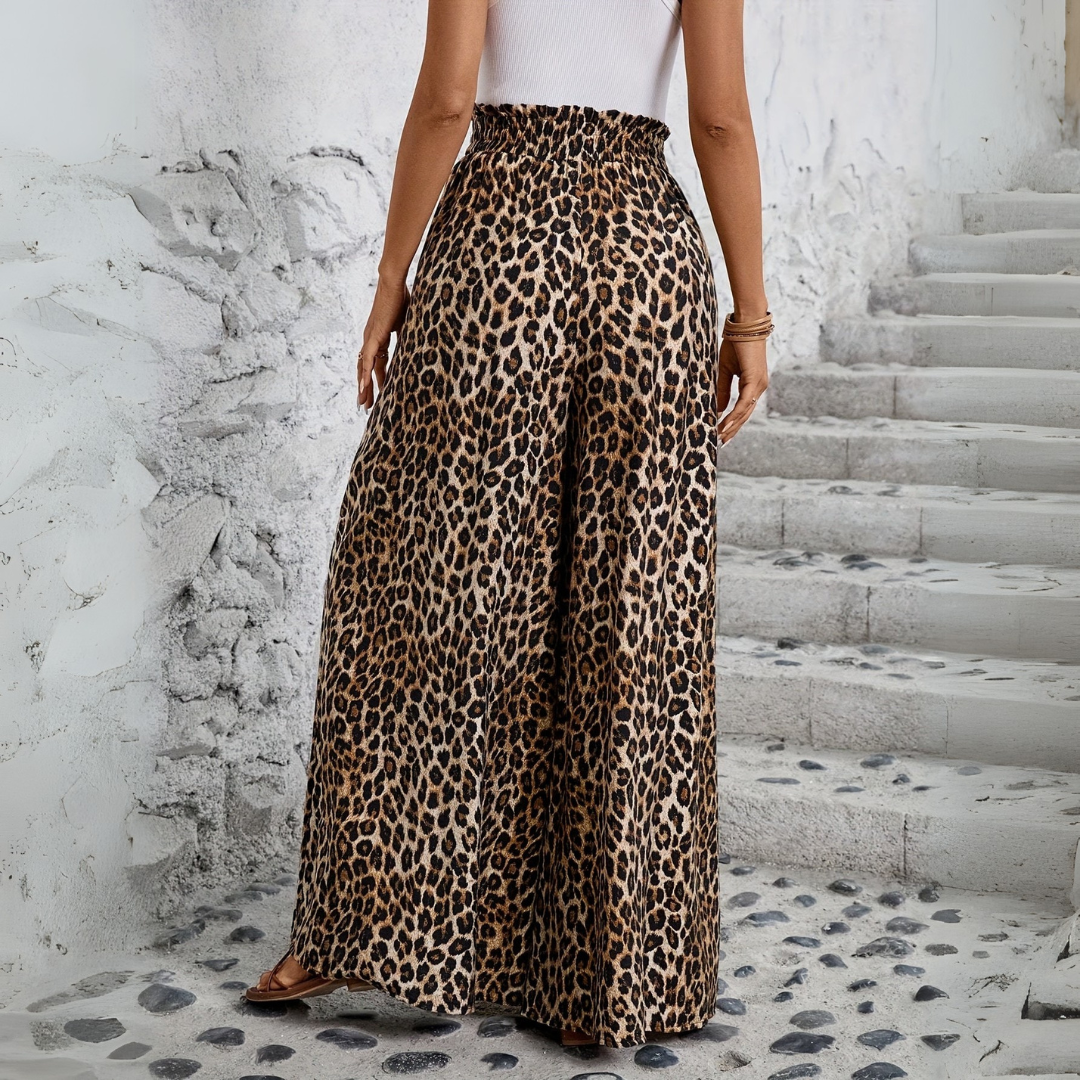 Kate | Elegant Leopard Print Pants