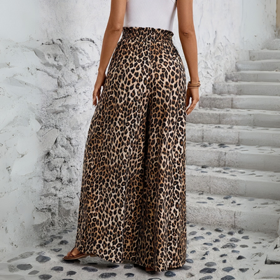 Kate | Elegant Leopard Print Pants