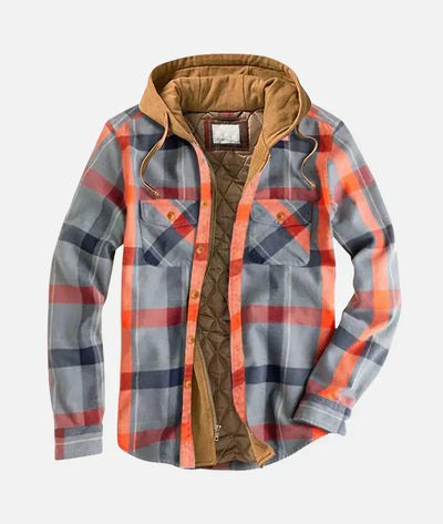 Plaid patchwork jacket
