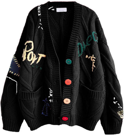 Women's knitted cardigan