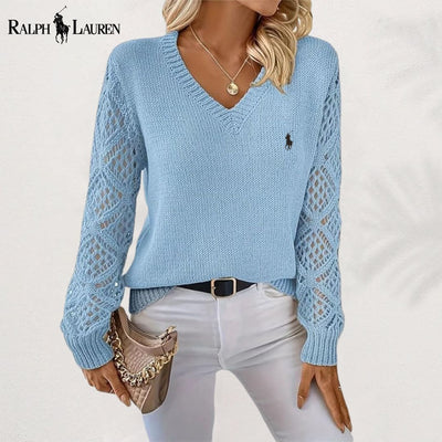 RL™ Elegant Knit V-Neck Sweater