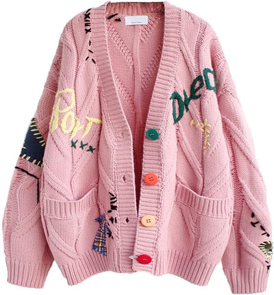 Women's knitted cardigan