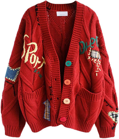 Women's knitted cardigan