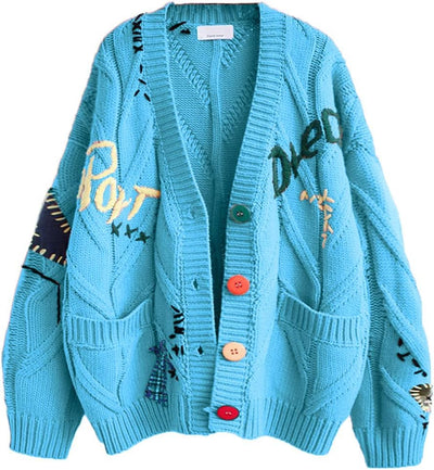Women's knitted cardigan