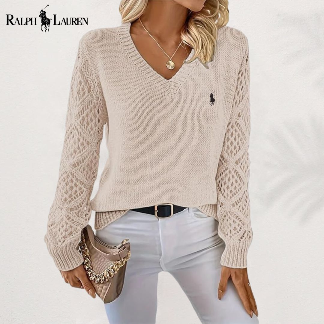 RL™ Elegant Knit V-Neck Sweater