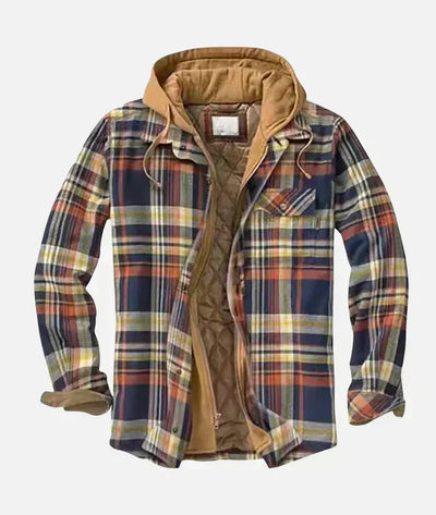 Plaid patchwork jacket