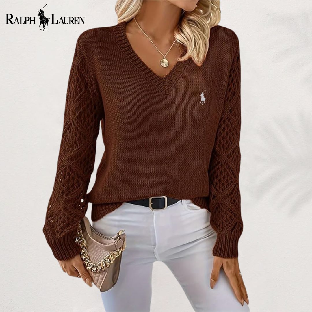 RL™ Elegant Knit V-Neck Sweater