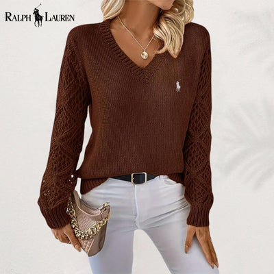 RL™ Elegant Knit V-Neck Sweater