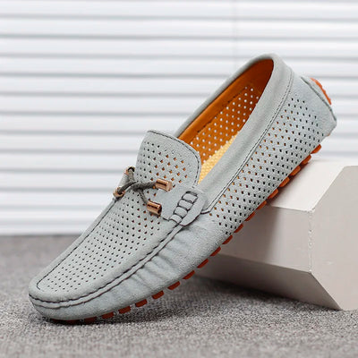 Perforated Leather Loafers
