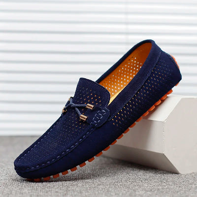 Perforated Leather Loafers