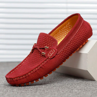 Perforated Leather Loafers