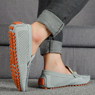Perforated Leather Loafers