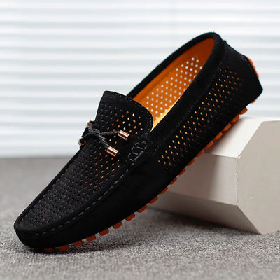 Perforated Leather Loafers