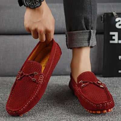Perforated Leather Loafers