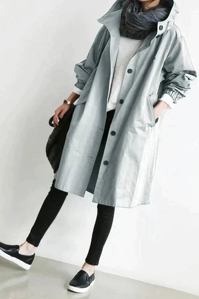 Stylish and water-repellent trench coat