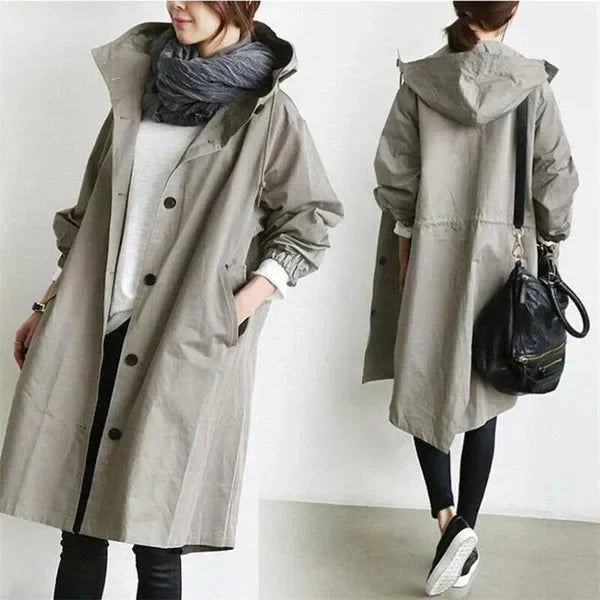 Stylish and water-repellent trench coat