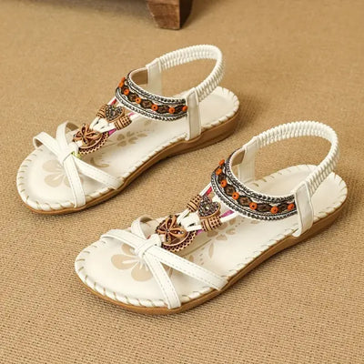 Beaded Slingback Sandals
