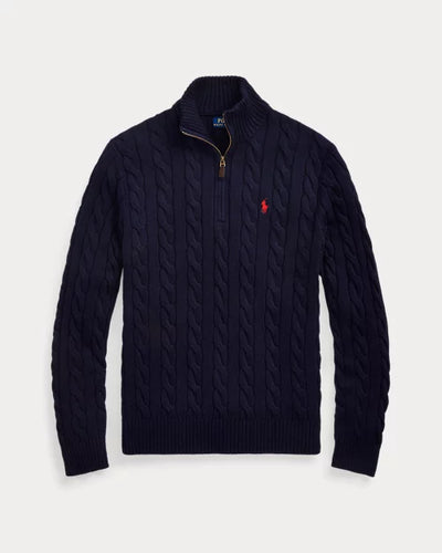RL™ Cable-Knit Cotton Quarter-Zip Jumper