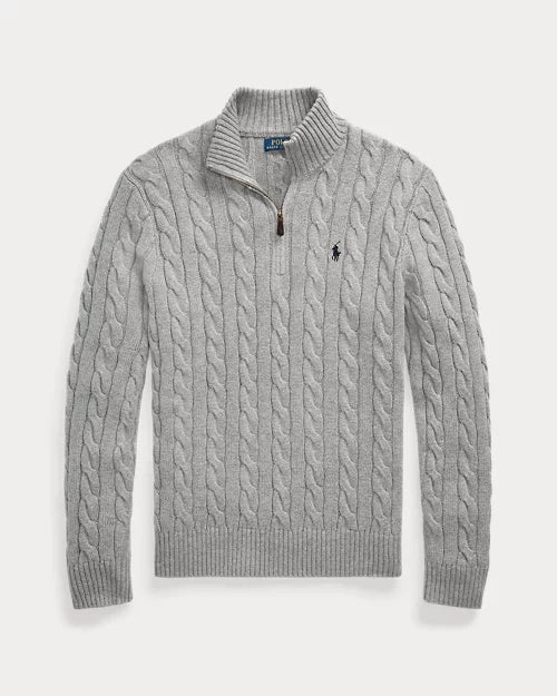 RL™ Cable-Knit Cotton Quarter-Zip Jumper