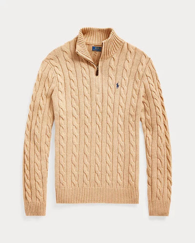 RL™ Cable-Knit Cotton Quarter-Zip Jumper